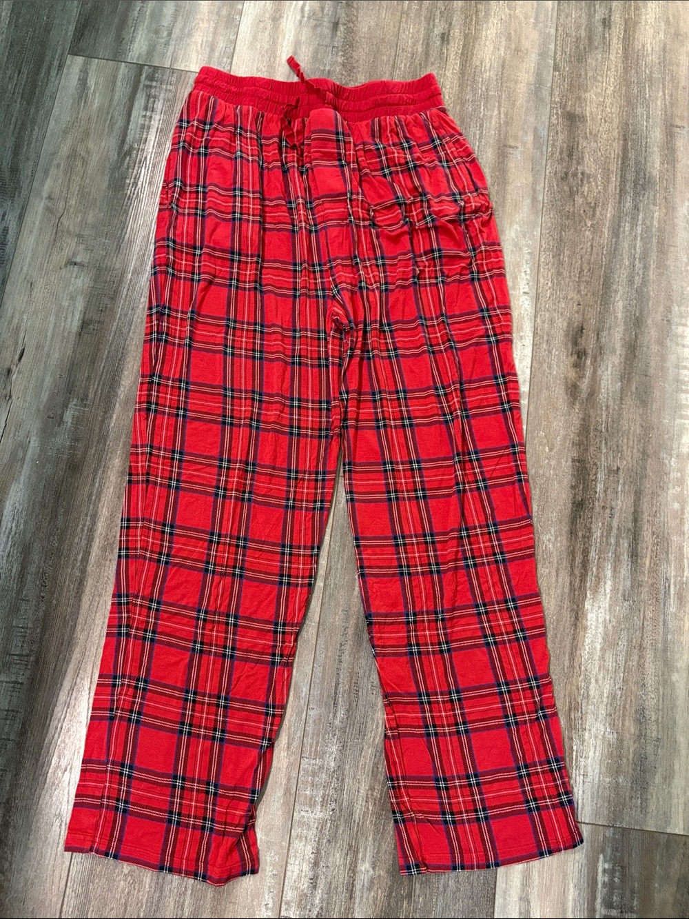 Little Sleepies | Mens Bamboo Pajama Pants - Red Holiday Tartan Plaid size large